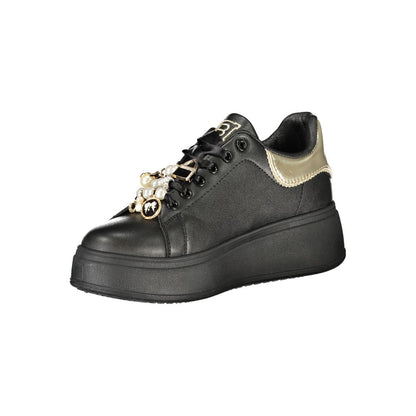 Laura Biagiotti Black Polyester Women Sneaker