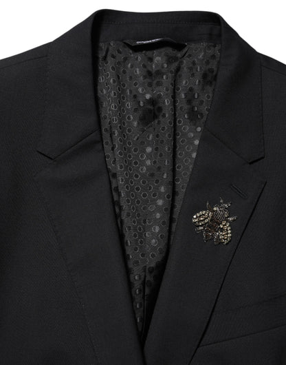 Dolce & Gabbana Black Bee MARTINI 2 Button Men Suit Blazer