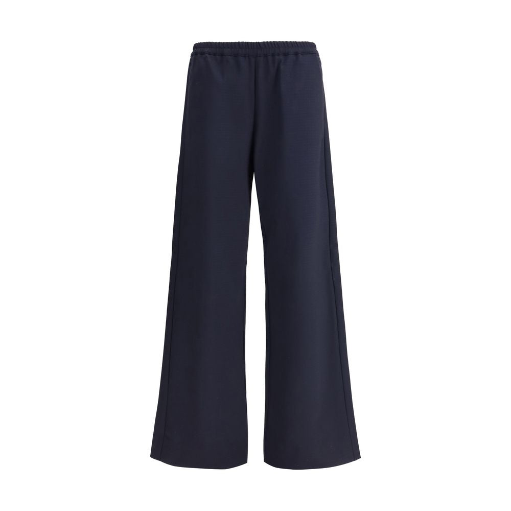 Cruna Blue Cotton Casual Pants