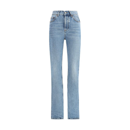 Saint Laurent Light Blue Cotton Slim Fit Jeans