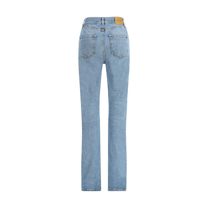Saint Laurent Light Blue Cotton Slim Fit Jeans