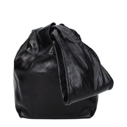 Jil Sander Black Leather Handbag
