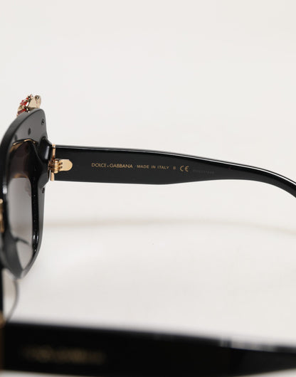 Dolce & Gabbana DG4319F Red Sacred Heart Crystal Butterfly Sunglasses