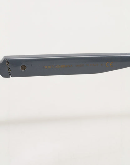 Dolce & Gabbana Blue Acetate Aviator Shades Eyewear Sunglasses