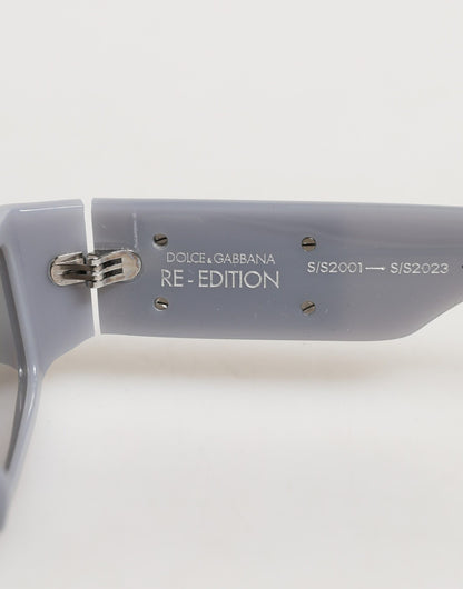 Dolce & Gabbana Light Gray Re-Edition Shades Eyewear Sunglasses