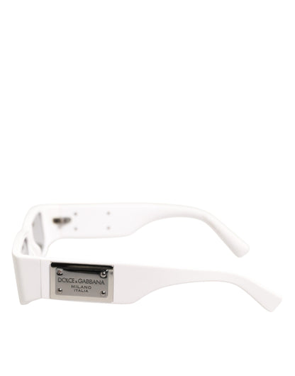 Dolce & Gabbana White Frame Re-Edition Shades Eyewear Sunglasses