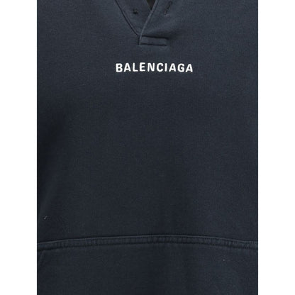 Balenciaga Black Cotton Sweatshirt