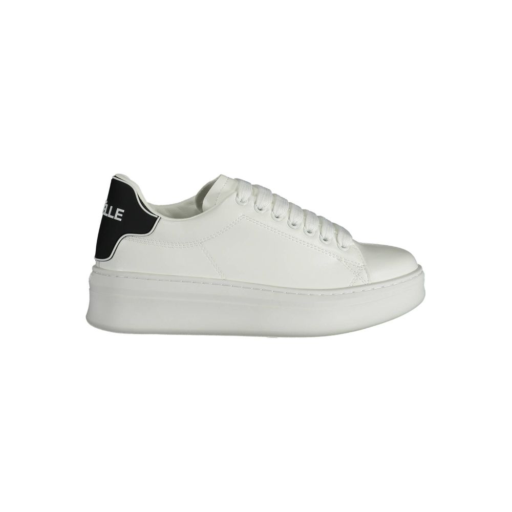 Gaelle Paris White Polyethylene Sneaker