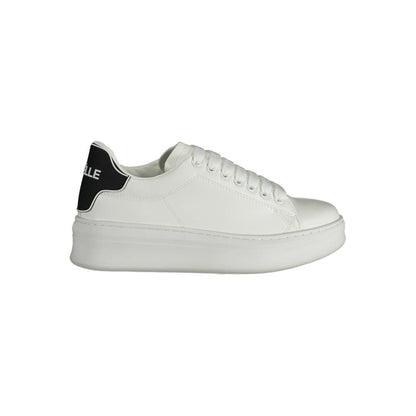 Gaelle Paris White Polyethylene Sneaker
