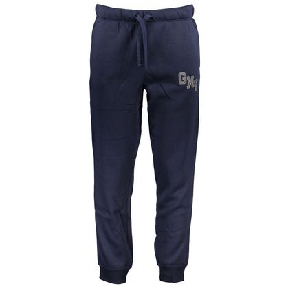 Gianmarco Venturi Blu Polyester Men's Sports Trouser