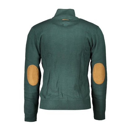 Gianmarco Venturi Verde Cotton Men Cardigan
