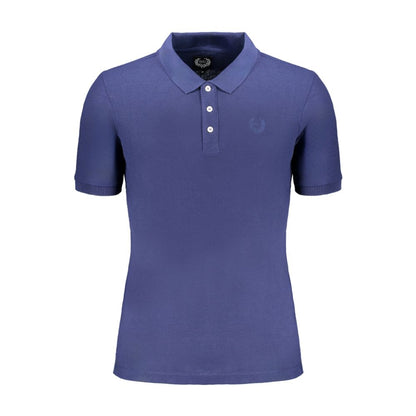 Gianmarco Venturi Blue Cotton Polo Shirt