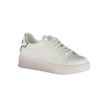 Gaelle Paris White Polyethylene Sneaker