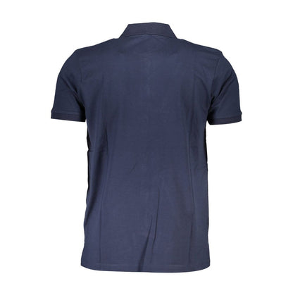 Gianmarco Venturi Blue Cotton Polo Shirt