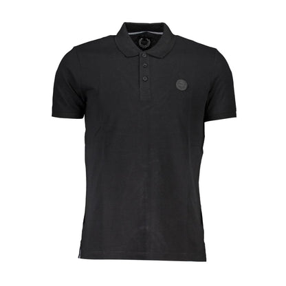 Gianmarco Venturi Black Cotton Polo Shirt