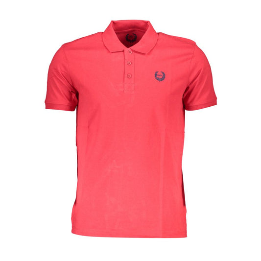 Gianmarco Venturi Red Cotton Polo Shirt