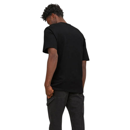 Jack Jones Black Cotton T-Shirt
