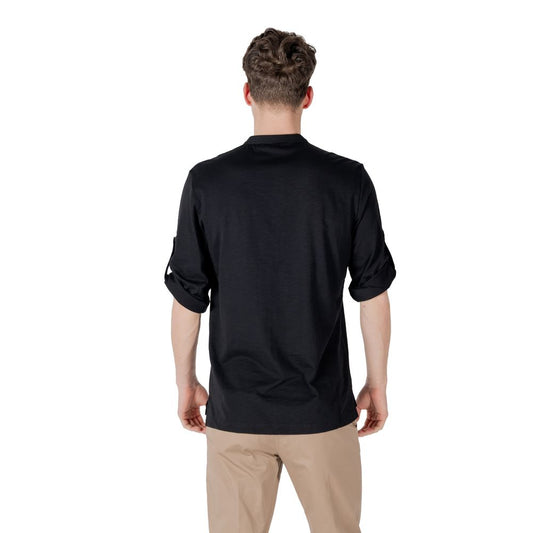 Antony Morato Black Cotton Shortsleeve Shirt