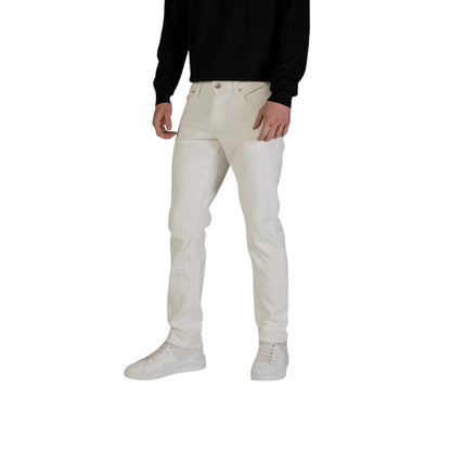 Jack Jones White Cotton Skinny Jeans