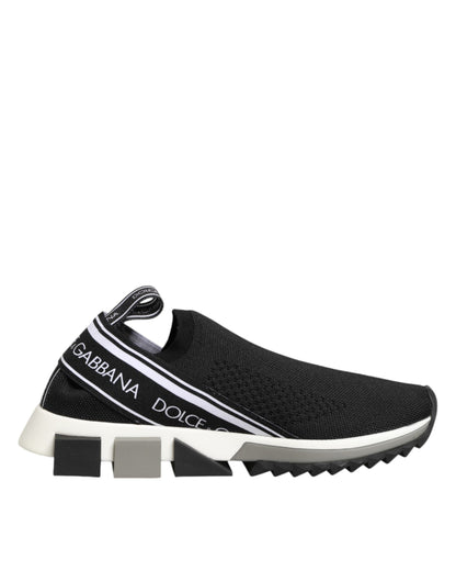 Dolce & Gabbana Black Slip On Sorrento Low Top Sneakers Shoes