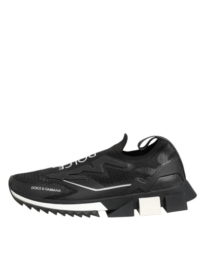 Dolce & Gabbana Black SORRENTO Sport Stretch Sneakers Shoes