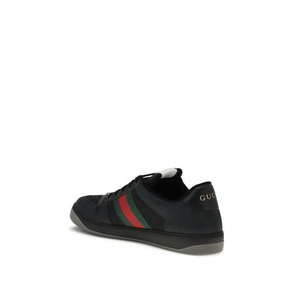 Gucci Black Calf Leather Bos Taurus Sneakers
