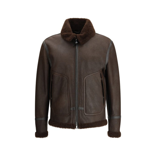 Valstar Brown Calf Leather Bos Taurus Coat