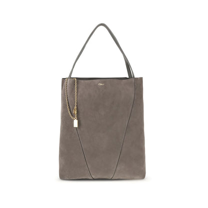 Chloé Gray Calf Leather Bos Taurus Shoulder Bag
