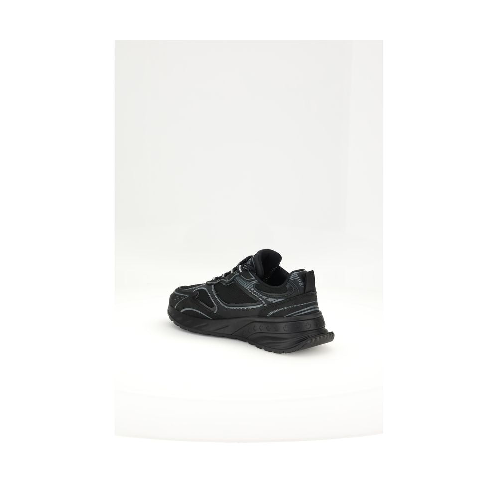 Dsquared² Black Calf Leather Bos Taurus Athletic Sneakers
