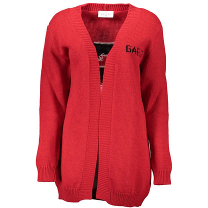 Gaelle Paris Rosso Acrylic Women Cardigan