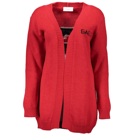 Gaelle Paris Rosso Acrylic Women Cardigan