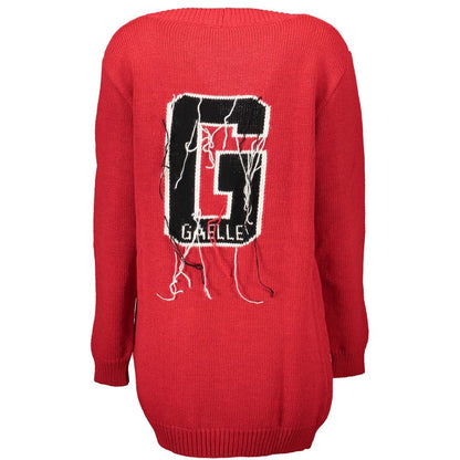 Gaelle Paris Rosso Acrylic Women Cardigan