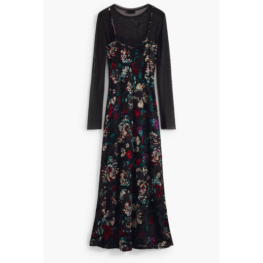 Desigual Black Polyester Dress