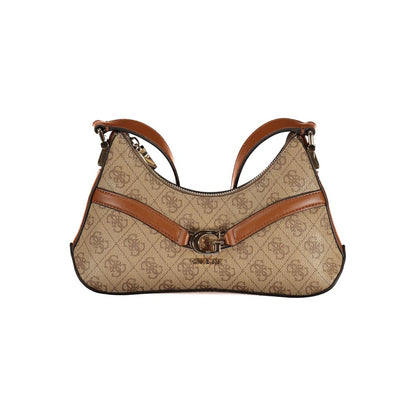 Guess Jeans Beige Polyurethane Women's Shoulder Bag