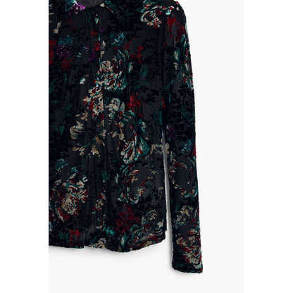 Desigual Black Polyester Shirt