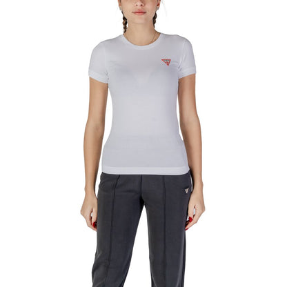 Guess White Cotton T-Shirt