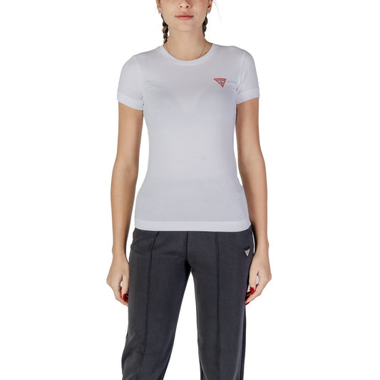 Guess White Cotton T-Shirt