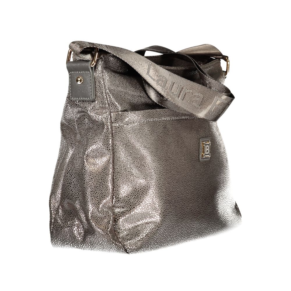 Laura Biagiotti Gray Polyester Women Handbag