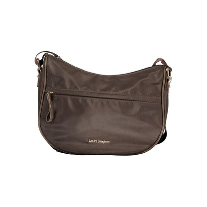 Laura Biagiotti Brown Polyester Handbag