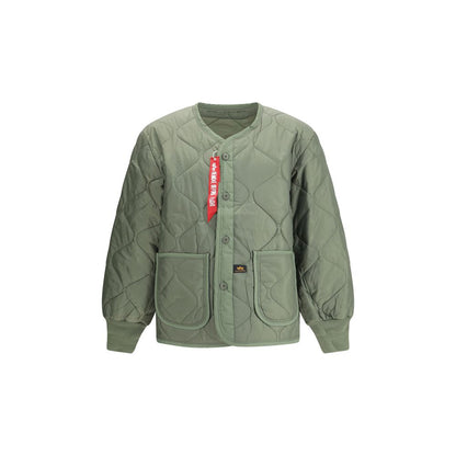 ALPHA INDUSTRIES Green Nylon Coat