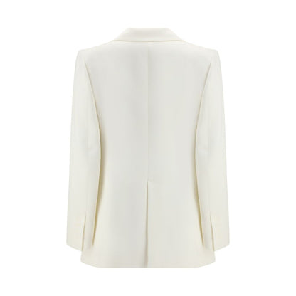 SA SU PHI White Silk Blazer