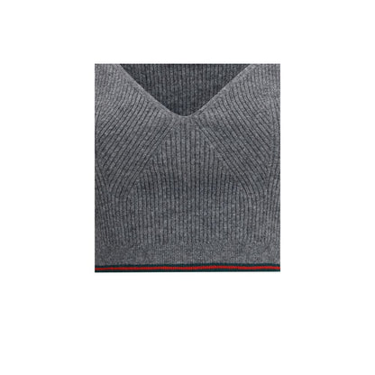 Gucci Gray Wool Top