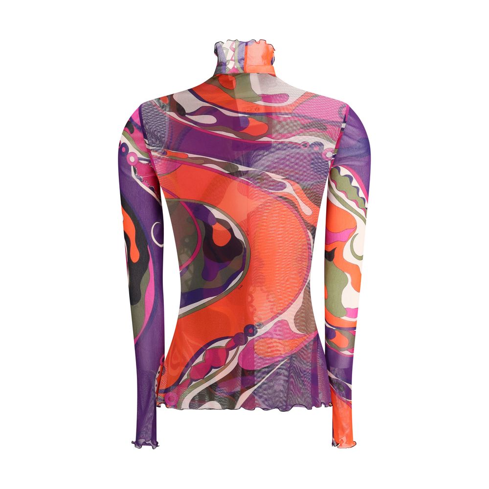Emilio Pucci Multicolor Polyamide Pattern Shirt