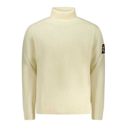 Norway 1963 White Wool Men Sweater