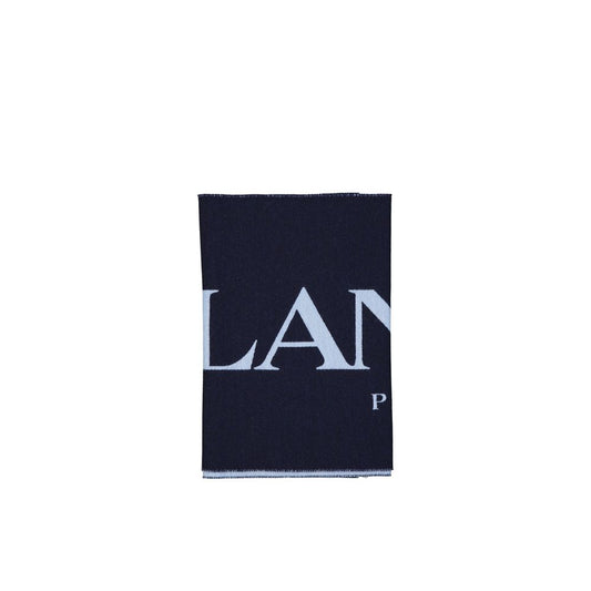 Lanvin Blue Silk Scarf