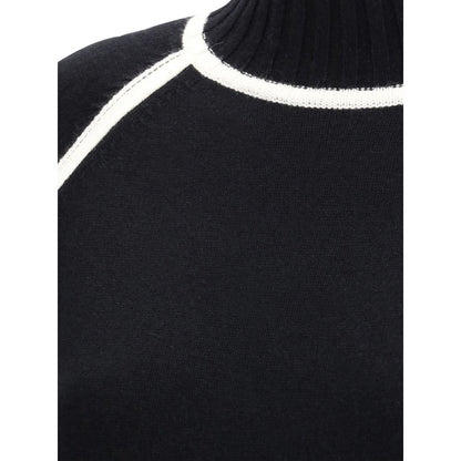 Max Mara Black Wool Turtleneck