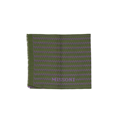 Missoni Green Wool Scarf