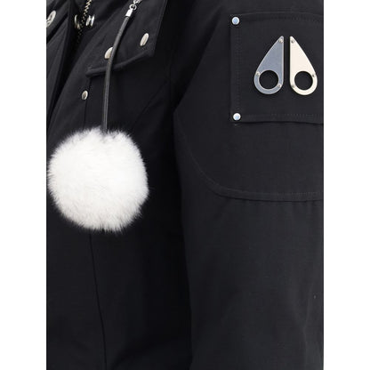 Moose Knuckles Black Cotton Parka