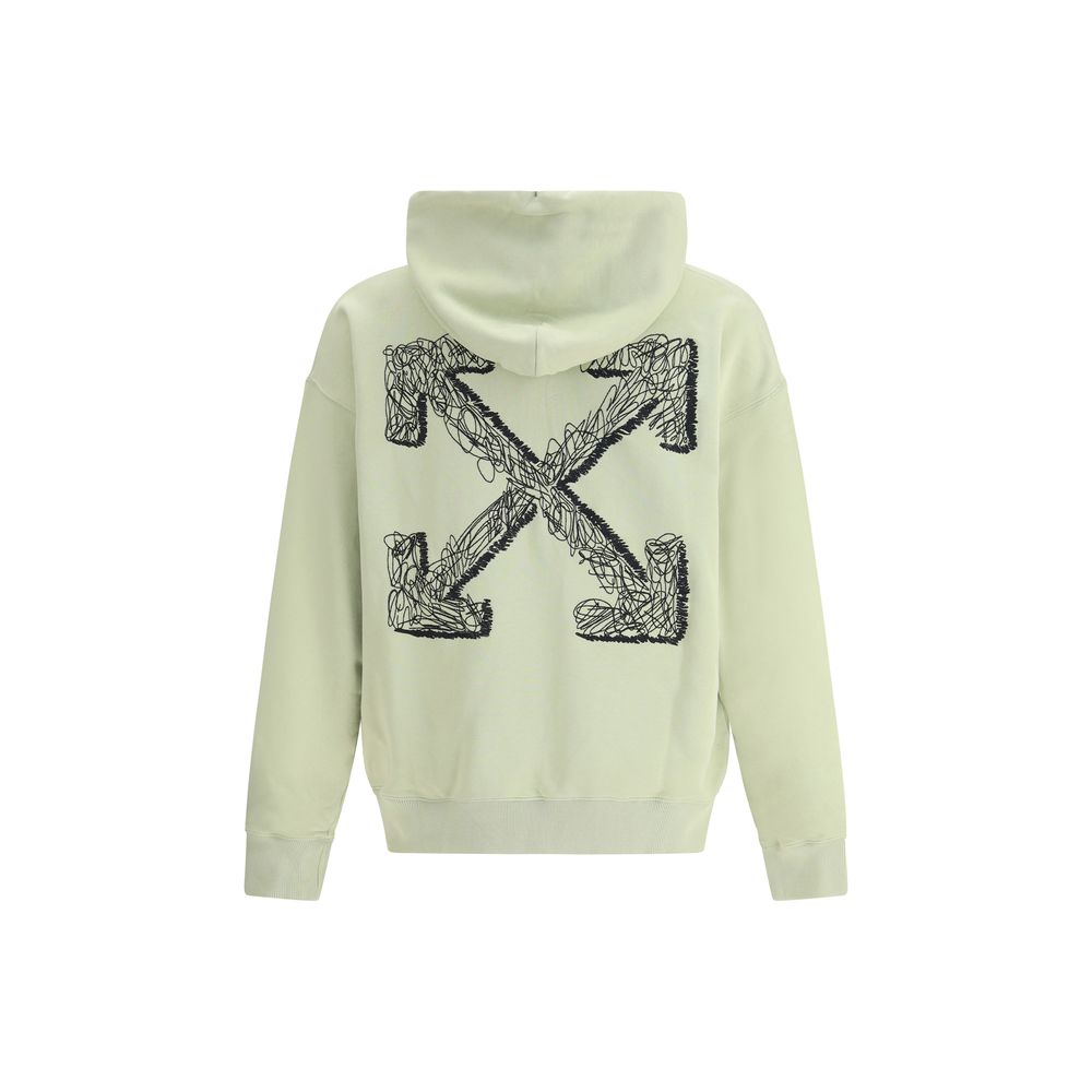 Off-White Green Cotton Sweatshirt
