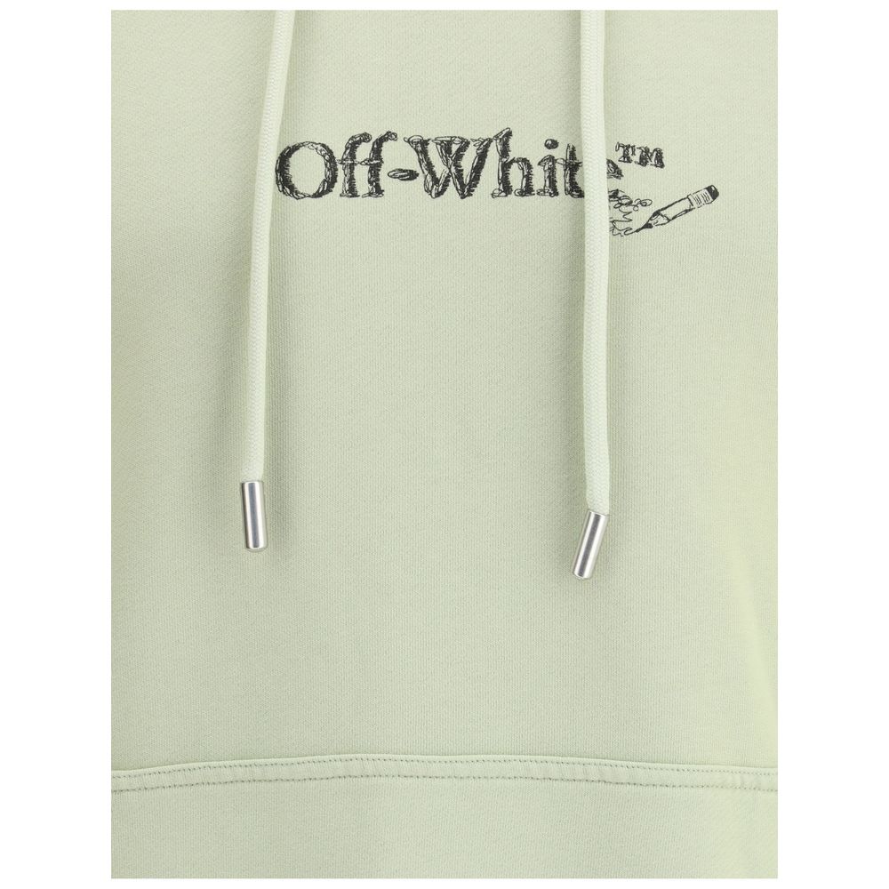 Off-White Green Cotton Sweatshirt